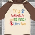 thumbnail image 4 of Inktastic My Nonna and Nonno Love Me Grandchild Boys or Girls Long Sleeve Baby Bodysuit, 4 of 5