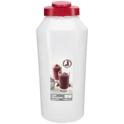 Plastic Beverage Dispenser Bottle - 3 Quart - Red