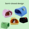 thumbnail image 6 of Cozy Cartoon-themed Winter Bed for Small Pets Semi-enclosed Hamster Nest with Hanging Hook and Soft, Vibrant Colors, 6 of 8