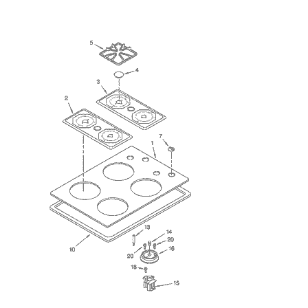 Whirlpool WP8053456 Grate Burner - OEM Part