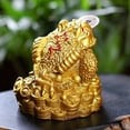 thumbnail image 2 of lionlar 10 Pcs Feng Shui Argent Fortune Orientale Chinoise Richesse Grenouille Crapaud Décor, 2 of 9