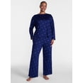 thumbnail image 2 of Joyspun Women's Dreamy Soft Collection Sleep Top and Pants, 2-Piece Set, Sizes XS-3X, 2 of 4