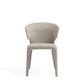 thumbnail image 4 of Manhattan Comfort Conrad 17.3" Tweed/Metal Dining Chair in Wheat (Set of 2), 4 of 10