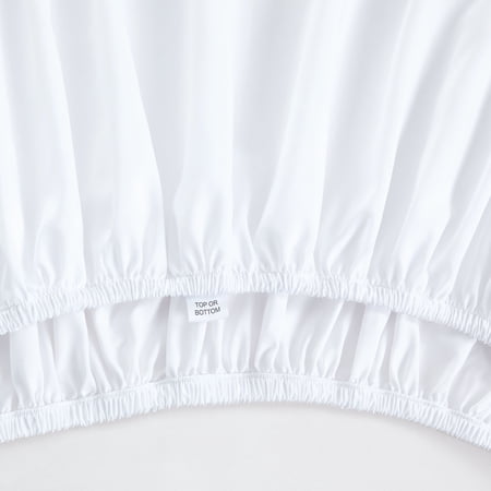 MAINSTAYS SUPER SOFT BRUSHED MICROFIBER BED SHEET SET, ARCTIC WHITE, QUEEN, 4 PIECE