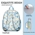 thumbnail image 5 of Daisy Print Ergonomic School Backpack - Waterproof Student Daypack with Spine-Friendly Design & Breathable Padded Straps (Floral, Vintage, Boho), 5 of 5