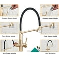 thumbnail image 5 of Pull Down Kitchen Faucet, Brushed Gold 360 Swivel Pure Water Faucets Filter for Kitchen, Purification Water Mixer Tap,Chrome, 5 of 7