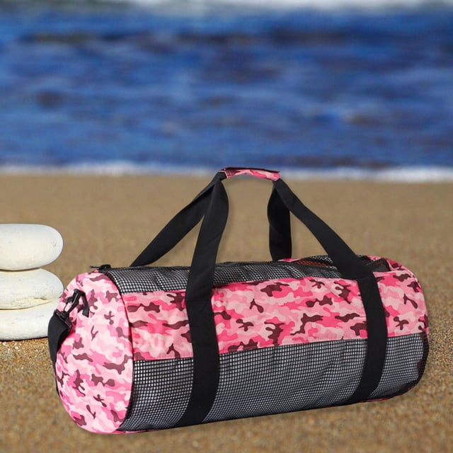 Ethern Scuba Diving Gear Storage Bag Durability Waterproof Practical Large Capacity Leopard Print Pink