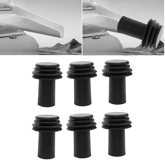 6Pcs RV Cover Protector RV Gutter Spout Cover RV Rain Gutter Extension Cover