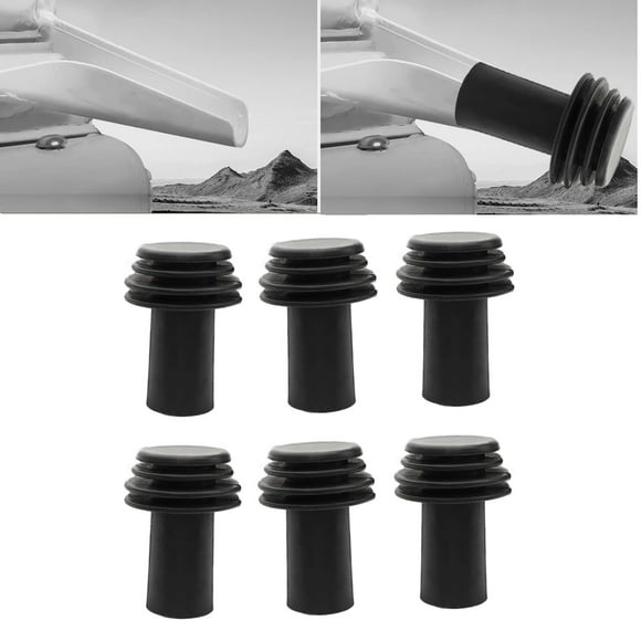 6Pcs RV Cover Protector RV Gutter Spout Cover RV Rain Gutter Extension Cover