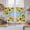Blue, variant on Sunflowers Tier Curtains 24 Inch Length, Yellow Summer Botanical Elegant Flowers Wooden Cafe Short Curtains for Bathroom Over Sink, Small Kitchen Curtain Light Filtering Drapes 2 Panels 27.5"Wx24"L