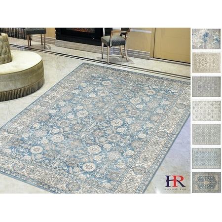 Handcraft Rugs Persian Rug Silver Ash Gray Ivory Ocean Blue