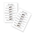 thumbnail image 1 of Postales de etapas de curación de microblading de cejas Lashicorn | Paquete de 30 | Tamaño 4 x 6 pulgadas Postal | Micropigmentador | Maquillador Permanente | Diseño de tarjeta blanca, 1 of 5