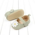 thumbnail image 6 of SYNPOS 0-18M Baby Girls Flower Shoes PU Leather Shoes Soft Sole First Walkers, 6 of 7