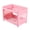 Large Pink, variant on 2 Tier Plastic Storage Shelf Organizer, Stackable Desktop Organizer Rack for Kitchen, Bathroom, Countertop and Cabinet Storage