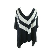 Tommy Hilfiger Navy White Striped Poncho Sweater S-M