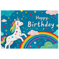 thumbnail image 7 of Colorful Unicorn Themed Happy Birthday Banner Background Backdrop Party Supplies Decorations for Birthday Parties Photography Props Kids Celebrations, 7 of 7