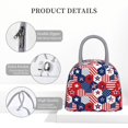 thumbnail image 4 of Balery American Stars2 Bolsa de Almuerzo para Mujeres, Caja de Almuerzo, Bolsa de Almuerzo Pequeña Impermeable, Tote de Almuerzo Reutilizable con Gran Capacidad, 4 of 6