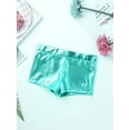 thumbnail image 7 of YiZYiF Girls Sequins Two Piece Ballet Dance Outfit Tank Crop Top with Shorts Dancewear Lake_Green 14, 7 of 7