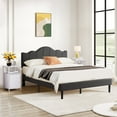 thumbnail image 2 of VECELO 3-Piece Bedroom Set Full Size Metal Bed Frame and 2 White Nightstand, 2 of 9