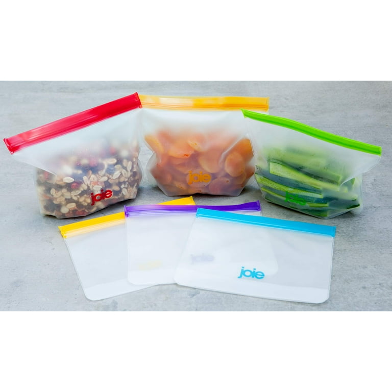 Honest Goods 7-Piece Silicone Food Storage Bags (Assorted Colors