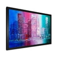thumbnail image 2 of Designart 'Abstract Style Cityscape Panorama Skyscrapers II' Modern Framed Art Print, 2 of 4