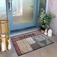 thumbnail image 4 of Welcome Mats for Front Door Wooden Floor Mat Heavy-Duty Non-Slip Doormat Entrance Outdoors Mat Durable Plastic Welcome Mat for Indoor/Outdoor Use (15.8"x23.6"), 4 of 8