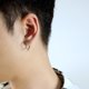 thumbnail image 2 of Pendientes Pendientes de acero inoxidable para hombre Pendientes de cadena para hombre Pendientes colgantes góticos, 2 of 5