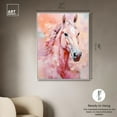 thumbnail image 5 of Pink Horse Canvas Peach Boho Wall Art by Art Remedy, White Frame, 36" x 45", 5 of 7