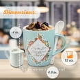 thumbnail image 2 of Christian Art Gifts Ceramic Mug with Spoon for Women May the Lord Bless You - Numbers 6:24 Inspirational Bible Verse, 12, (Hardcover), 2 of 6