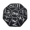 thumbnail image 1 of Bolsa de arena con mancuernas blandas de 2 kg para fitness, gimnasio en casa, entrenamiento de fuerza y ​​yoga. Negro, 1 of 8