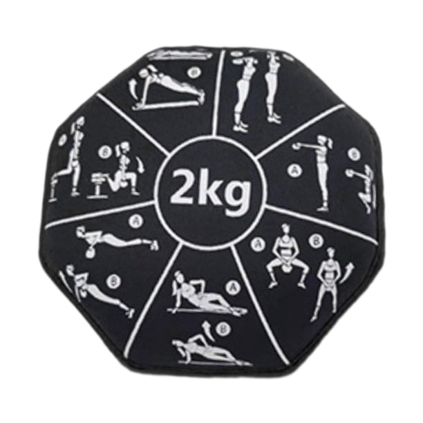 Bolsa de arena con mancuernas suaves para hombres y mujeres, equipo de ejercicio, bolsa de arena para gimnasio en casa Negro