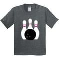 thumbnail image 3 of Inktastic Bowling Pins (pink) Youth T-Shirt, 3 of 5