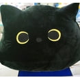 thumbnail image 1 of Peluche de gato negro suave y creativo para el Día del Niño, lindo gato, almohada súper linda para cama, 1 of 6