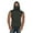 A Dark Gray, variant on Fanxing Big & Tall Upf Shirts for Men Sun Protection Shirts with Masks Cooling Hooded Tank Top Lightweight Sleeveless Tees Brown,S