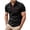 Black, variant on Men's Short Sleeve Polo Shirts Quarter-Zip Casual Slim Fittops Lapel Neck Basic V Neck Tees Red S