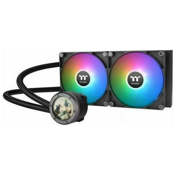 Thermaltake TH280 V2 Ultra ARGB Sync/AlO Liquid Cooler/ARGB Fan 140*2/PWM 500~1800rpm/Water Block 2.1" LCD/Black, CL-W385-PL14SW-A