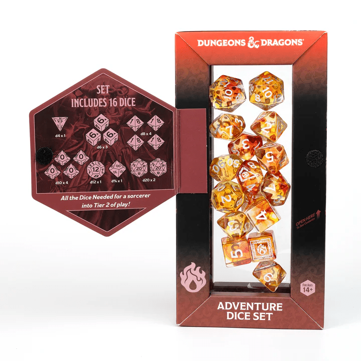 Sirius Dice SDZ200217B Sorcerer Adventure Dice, Orange & Refresh