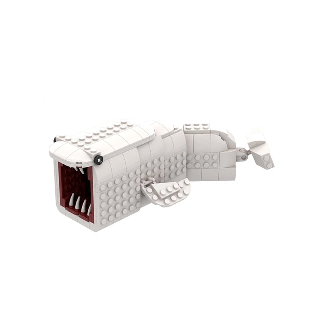 NAOJIE Subnautica Toys Deep Sea Creature Building Block Set,Available Game Peripherals,Assembly Toy Tabletop Decor,Gift for Family & Friends(White)