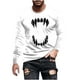 thumbnail image 2 of Amzcrzy - Sudadera Para Hombre, Estilo Casual, Con Estampado Deportivo, Manga Larga, Cuello Redondo, Color Blanco, 5Xl, 2 of 5