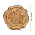 thumbnail image 2 of Uxcell Wax Seal Stickers, 25 Pcs Embossed Self Adhesive For You Sticker, Retro Gold, 2 of 5