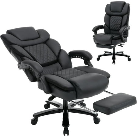reclining office chair with footrest product