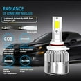 thumbnail image 3 of 9006 LED Headlight Bulbs All-in-one Blue LED Headlights Conversion Kits High Low Beam 8000K Super Bright Ice Blue, Halogen Lamps Replacement, COB Chips, Plug-N-Play, IP68 Waterproof, Pack of 2, 3 of 5