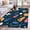White Dark Blue Yellow, variant on Round Area Rug 5 Ft, Hydrangea Flower Non Slip Area Rugs for Living Room, Pastoral Blue Bow Floral Spring Lraf Washable Low Pile Circle Throw Carpet for Indoor Dining Room Bedroom Nursery Decor