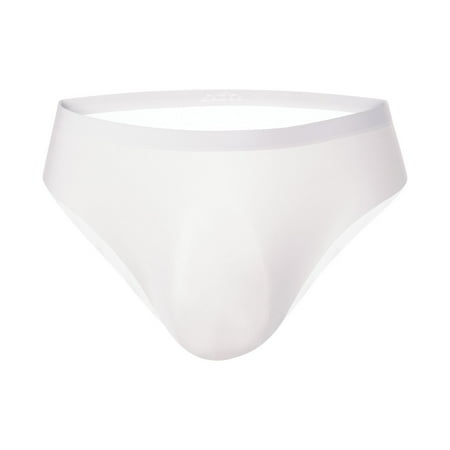 wendunide lingerie for women Men s One-Piece 3d Panties Seamless Ice Silk Briefs Underpants Breathable Briefs White L