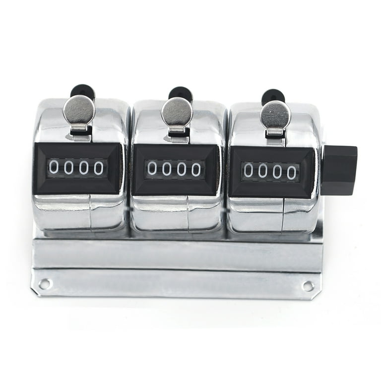 GoGo 3-Unit Metal Tally Counter, Manual Clicker for Desktop