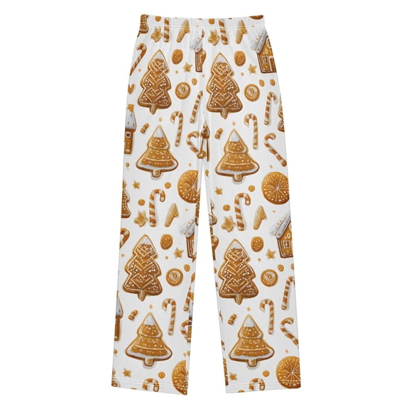 Christmas Candy Gingerbread Pajama Pants Soft Lightweight Lounge Pants Bottoms Sleep Pants Warm Comfy
