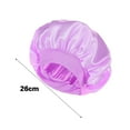 thumbnail image 6 of Huanledash Widened Elastic Band Brimless Shower Hat Foldable Thin Unisex Satin Solid Color Sleeping Hat Hair Care, 6 of 8