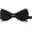 Black, variant on Men’s Pre-Tied Bow Ties Silver Metal Edged Two-Layer Bowtie Adjustable Length Necktie with Gift Box
