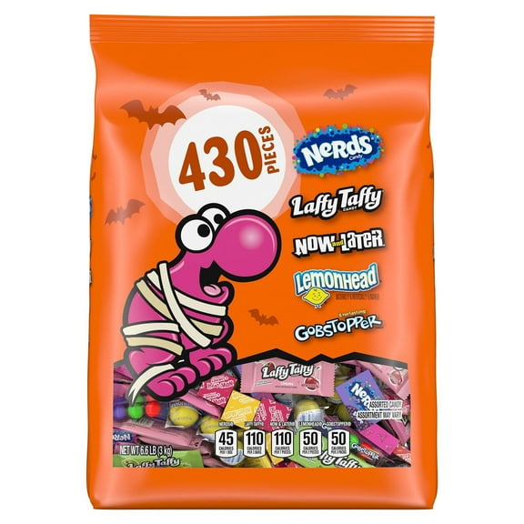 Nerds Classic Fun, Halloween Candy, Variety Mix Bag, 105.7 Ounce, 430 Pieces