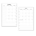 2024 Monthly Calendar Refills for 8 Disc Half Letter Planners Fits TUL ...